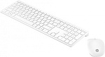 1086287 Клавиатура + мышь HP Pavilion 800 клав:белый мышь:белый USB беспроводная slim