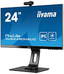 1580706 Монитор Iiyama 23.8" ProLite XUB2490HSUC-B1 черный IPS LED 4ms 16:9 HDMI M/M Cam матовая HAS 250cd 178гр/178гр 1920x1080 D-Sub DisplayPort FHD USB 5.1