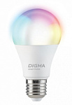 1118521 Умная лампа Digma DiLight N1 E27 9Вт 800lm Wi-Fi (DLE27N1R)