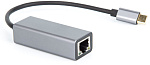 1000553190 Кабель-переходник/ Кабель-переходник USB 3.1 Type-C -->RJ-45 1000Mbps Ethernet, Aluminum Shell, 0.15м VCOM <DU320M>