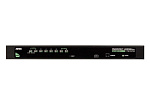 1000162485 8-портовый KVM-переключатель, 1 local user, каскадирование до 64CPU. В комплекте: консольный кабель(2L-5201P), набор для монтажа в стойку 19"