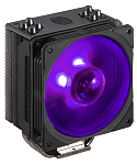 RR-212S-20PC-R2 Cooler Master Hyper 212 RGB Black Edition (150W, 4-pin, 158.8mm, tower, Al/Cu, RGB, fans: 1x120mm/59CFM/30dBA/2000rpm, 2066/2011-v3/2011/1700/1366/120