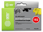 471804 Картридж струйный Cactus CS-PFI102Y PFI-102Y желтый (130мл) для Canon IP iPF500/iPF600/iPF700/MFP M40/iPF765/LP17/LP24