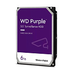 1376387 Жесткий диск WESTERN DIGITAL Purple 6Тб Наличие SATA 3.0 256 Мб 5640 об/мин 3,5" WD63PURZ