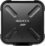 1000512187 Твердотельный накопитель ADATA External SSD SD700, 1024GB, External, USB 3.2 Gen1, R/W 440/430MB/s, IP68, 84x84x14mm, Black (3 года)