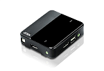 CS782DP-AT ATEN 2-Port USB DisplayPort/Audio KVM Switch (4K Supported and Cables included)