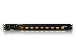 1000155588 8-портовый KVM-переключатель с ЖК-дисплеем Slideaway/ATEN/ SINGLE RAIL 8P PS/2-USB LCDKVMP 17INCH