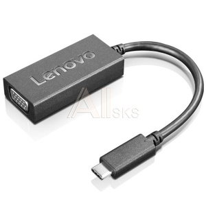 1751523 Lenovo [4X90M42956] USB-C to VGA Adapter (переходник USB-C (Type-C) на VGA (D-Sub)"