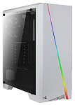 Блок питания AEROCOOL Cylon White, ATX, без БП, RGB-подсветка, окно, картридер, 1x USB 3.0 + 2x USB 2.0, 1х120-мм вентилятор в комплекте