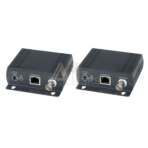 7902394 SC&T IP02E Комплект (передатчик + приёмник) для передачи одного сигнала Ethernet и одного Composite video по одному коаксиальному кабелю до 500м