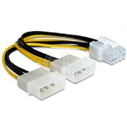 1436869 Cablexpert Разветвитель питания 2xMolex->PCI-Express 8pin, для подключения в/к PCI-Е (8pin) к б/п ATX (CC-PSU-81)