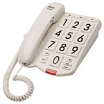 1406878 RITMIX RT-520 ivory Телефон проводной[повтор. набор, регулировка уровня громкости, световая индикац]