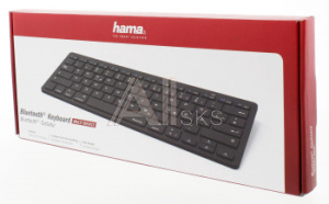 1402921 Клавиатура Hama KEY4ALL черный беспроводная BT slim Multimedia для ноутбука