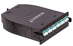 LAN-MCSB-1M-12LC/OM3 MPO кассета OM3, 12xLC, тип B, низкие потери, черная