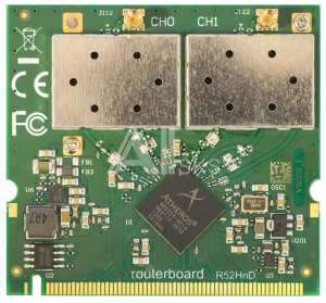 R52HnD MikroTik 802.11a/b/g/n High Power Dual Band MiniPCI card with MMCX connectors