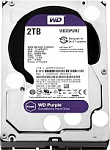 Жесткий диск WD Western Digital HDD SATA-III 2000Gb Purple WD20PURZ, IntelliPower, 64MB buffer (DV&NVR)