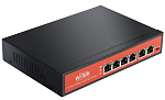 WI-PS505V Коммутатор Wi-Tek Неуправляемый 4 PoE порта 100Base-TX + 2 100Base-TXPoE IEEE 802.3at/af до 30Вт на портрежим передачи PoE на 250мрежим VLAN на основе