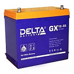 1458295 Delta GX 12-55 (55 А\ч, 12В) свинцово- кислотный аккумулятор