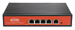 WI-PS305G Коммутатор Wi-Tek Неуправляемый 4 PoE порта 1000Base-T + 1 1000Base-TPoE IEEE 802.3at/af до 30Вт на портрежим VLAN на основе портавнутренний блок пита