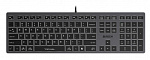 1789315 Клавиатура A4Tech Fstyler FX60 серый USB slim LED (FX60 GREY / WHITE)