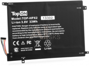 1986390 Батарея для ноутбука TopON TOP-HPX2 3.8V 8600mAh литиево-ионная (103335)