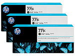 B6Y31A Cartridge HP 771C для DesignJet Z6200, черный матовый, тройная упаковка B6Y07A (3*775мл) (просрочен рекомендуемый срок годности!!)