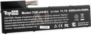 1986341 Батарея для ноутбука TopON TOP-AS481 11.1V 4500mAh литиево-ионная (103182)