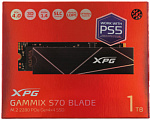 1696860 Накопитель SSD A-Data PCIe 4.0 x4 1TB AGAMMIXS70B-1T-CS XPG Gammix S70 Blade M.2 2280