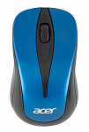 1639609 Мышь Acer OMR132 синий/черный оптическая (1000dpi) беспроводная USB для ноутбука (2but)