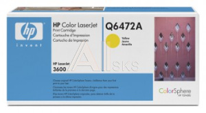 59690 Картридж лазерный HP Q6472A желтый (4000стр.) для HP CLJ 3600/CP3505/P2014