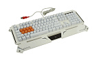 106060 Клавиатура игровая A4TECH B740 White Bloody, LK(Light striKe), USB, 104 кл 1mc,ход 1.5 мм, кабель 1.9м подсветка, 4 резин кнопки, механическая, подсве