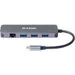 1000688516 Докстанция/ DUB-2334,DUB-2334/A1A USB-C Docking Station, 3xUSB3.0 + USB-C/PD3.0 + Gigabit Ethernet