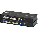 1000265910 Удлинитель консоли (клав./мышь USB+DVI+аудио+RS232) на 60м/ DVI DUAL LINK KVM EXTENDER W/1.8M