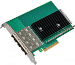 1000504599 Сетевая карта Intel Celeron Intel® Ethernet Network Adapter X722-DA4, Quad SFP+ Ports, 10 GBit/s, PCI-E x8 (v3), VMDq, PCI-SIG* SR-IOV Capable, iSCSI, iWARP RDMA,