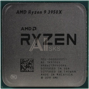 1764767 CPU AMD Ryzen 9 3950X OEM (100-000000051) {3.5- 4.7Gh(Max) AM4}