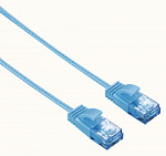 1079957 Патч-корд Hama Slim-Flexible UTP 4 пары cat6 0.75м синий RJ-45 (m)-RJ-45 (m)